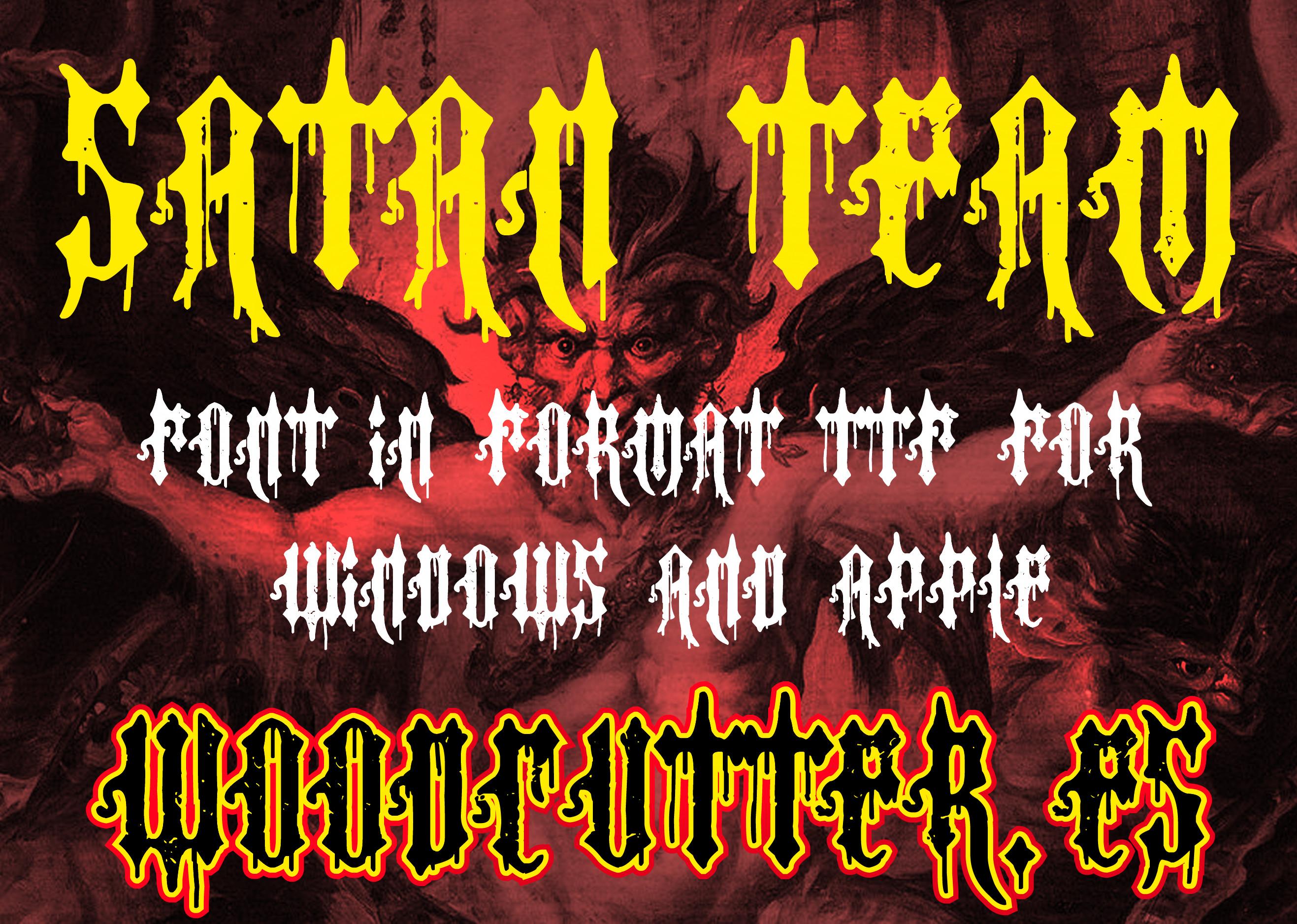 Satan Team Font