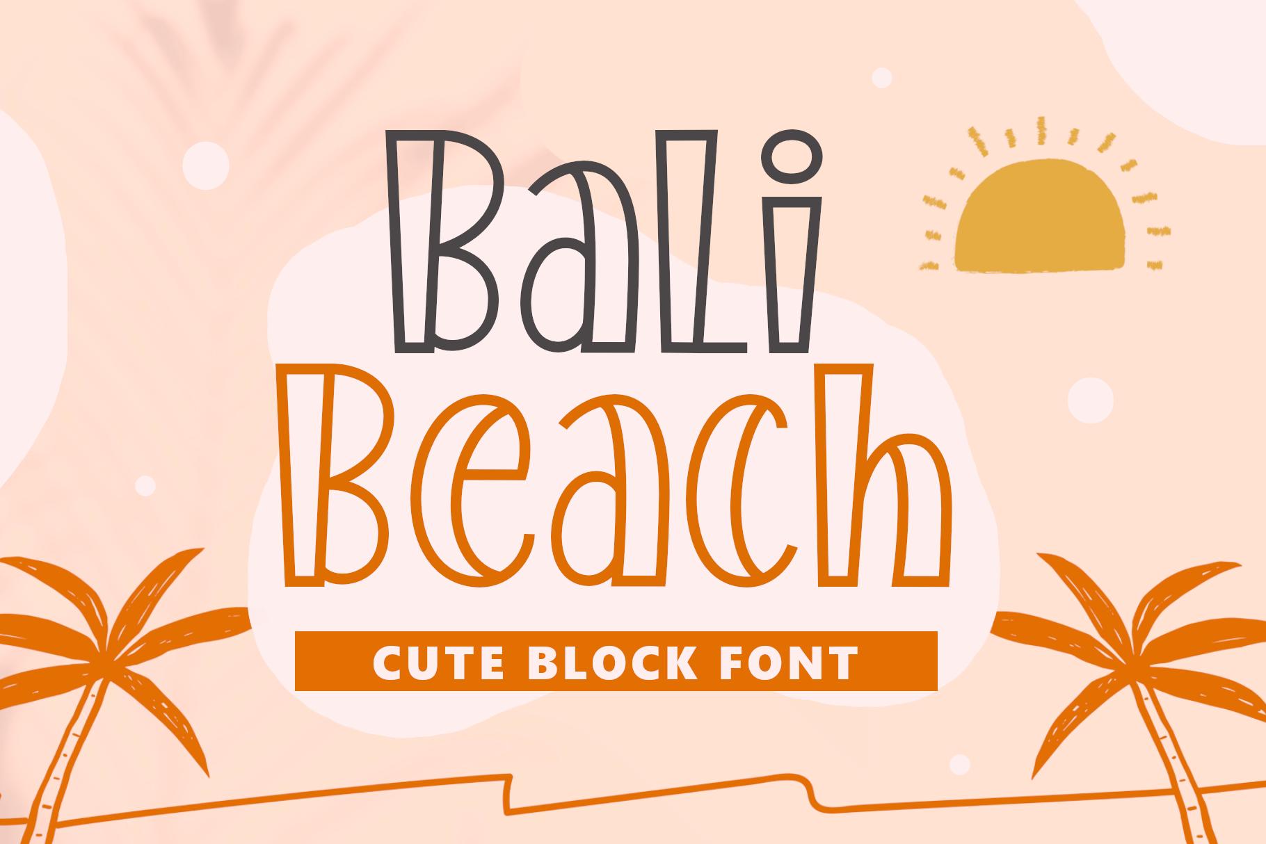 Bali Beach Font