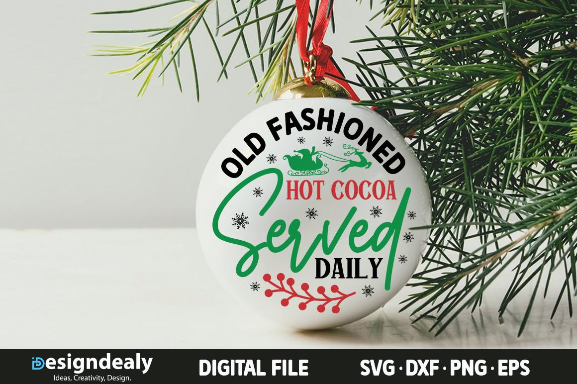 Old Fashioned Hot Cocoa Served Daily SVG