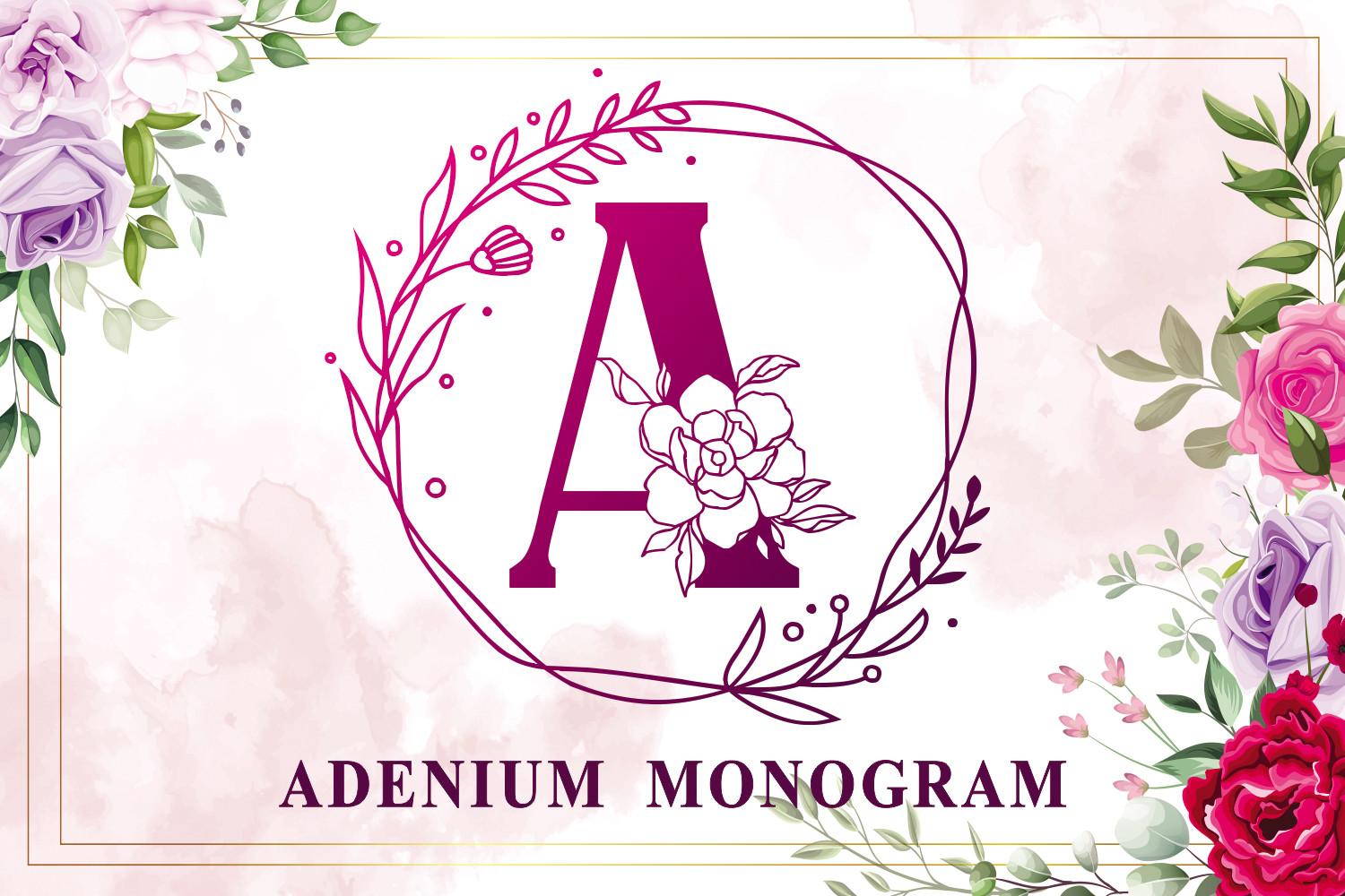 Adenium Monogram Font