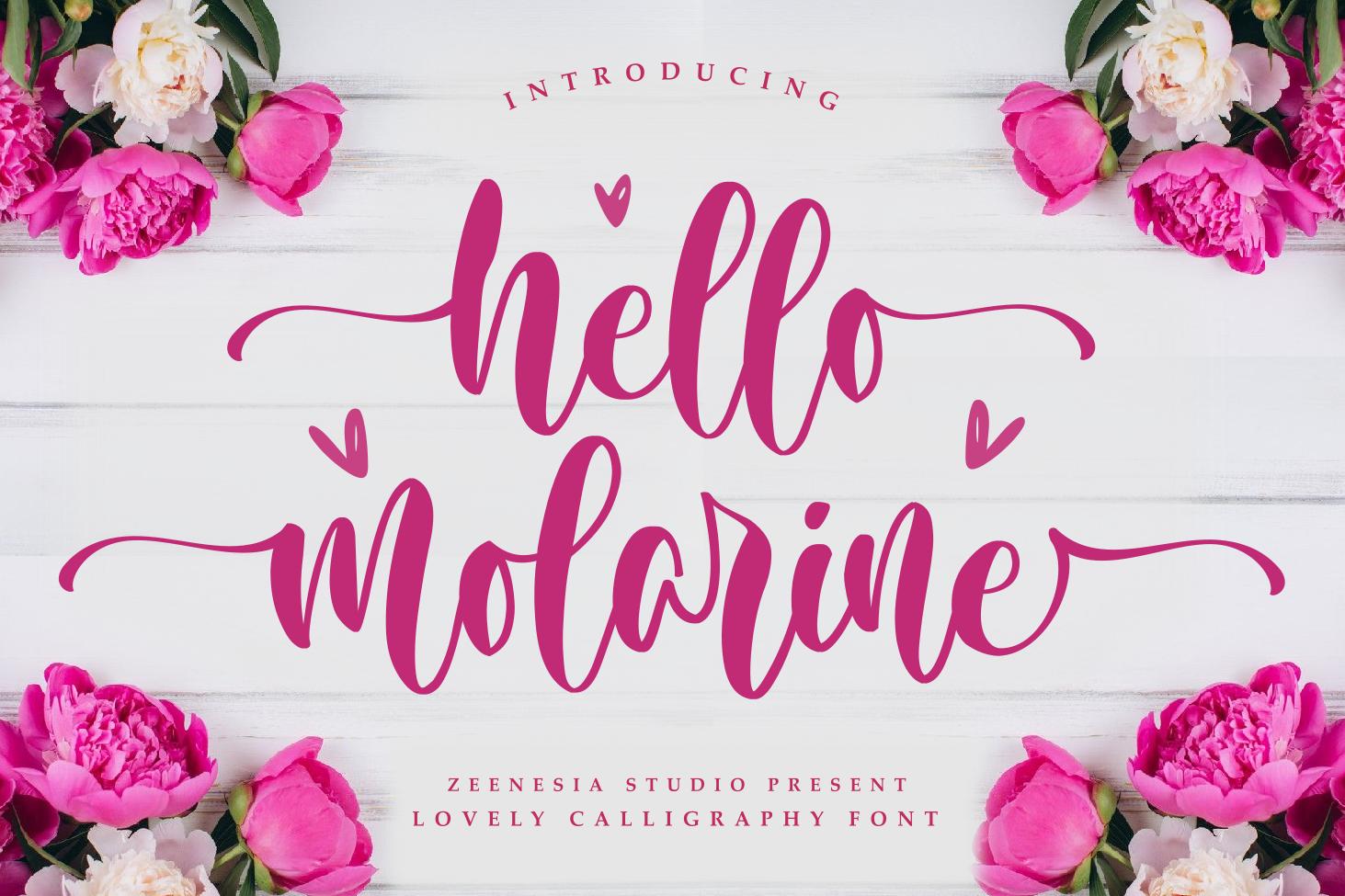 Hello Molarine Font