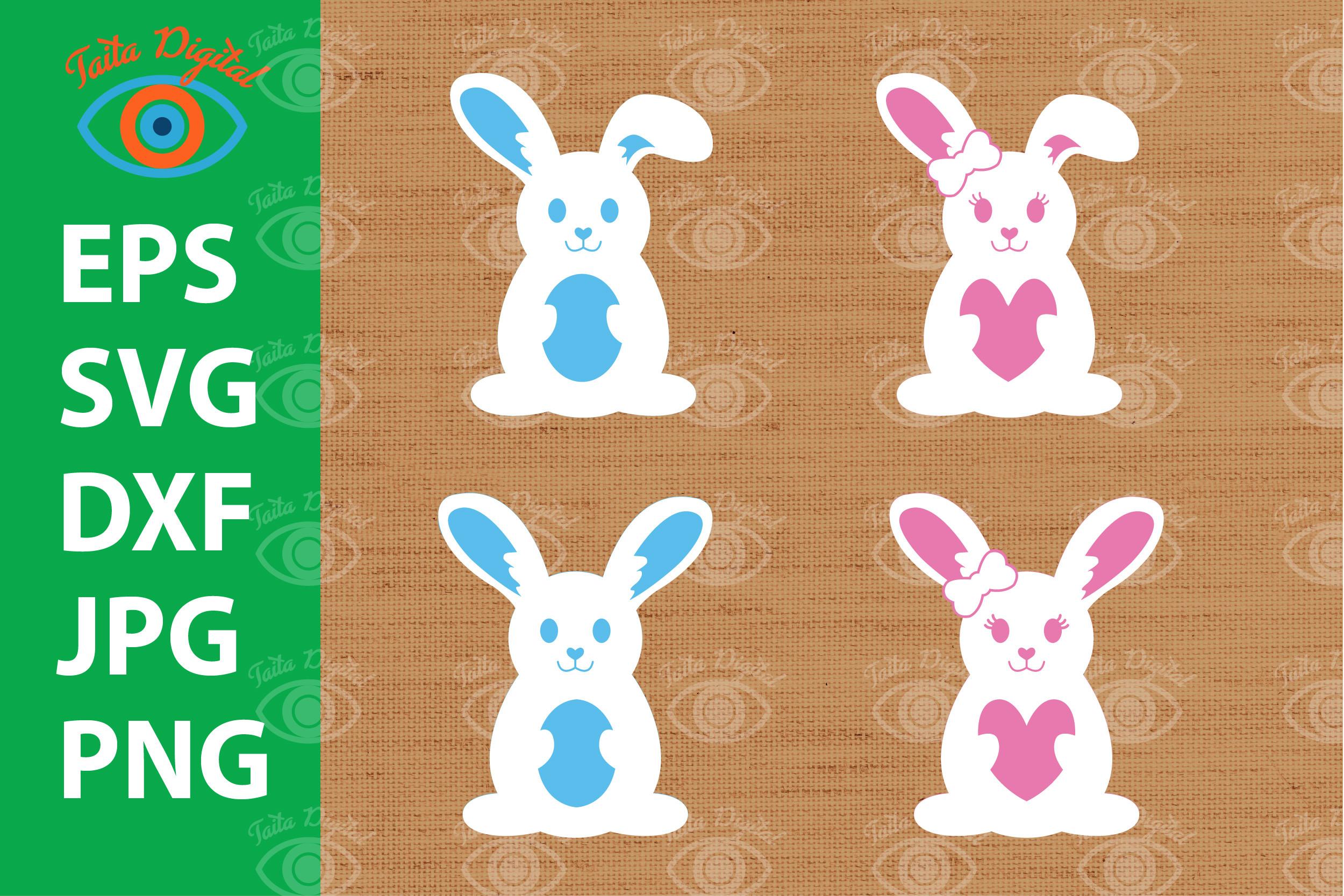 Cute Easter Bunny Bundle SVG