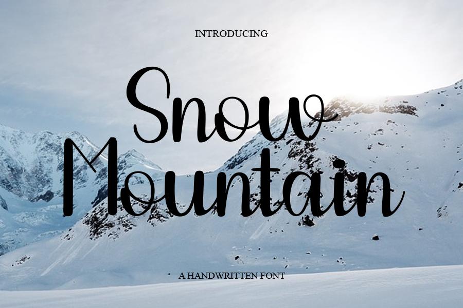 Snow Mountain Font