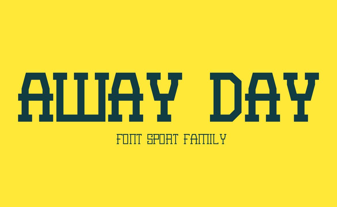 Away Day Sport Family Font