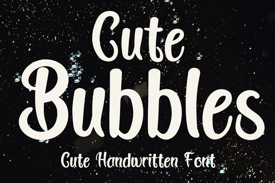 Cute Bubbles Font