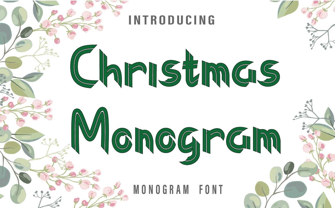 Christmas Monogram Font