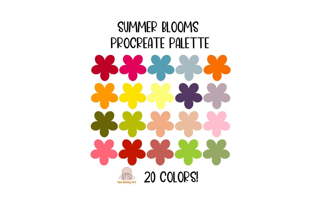 Summer Blooms Procreate Color Palette