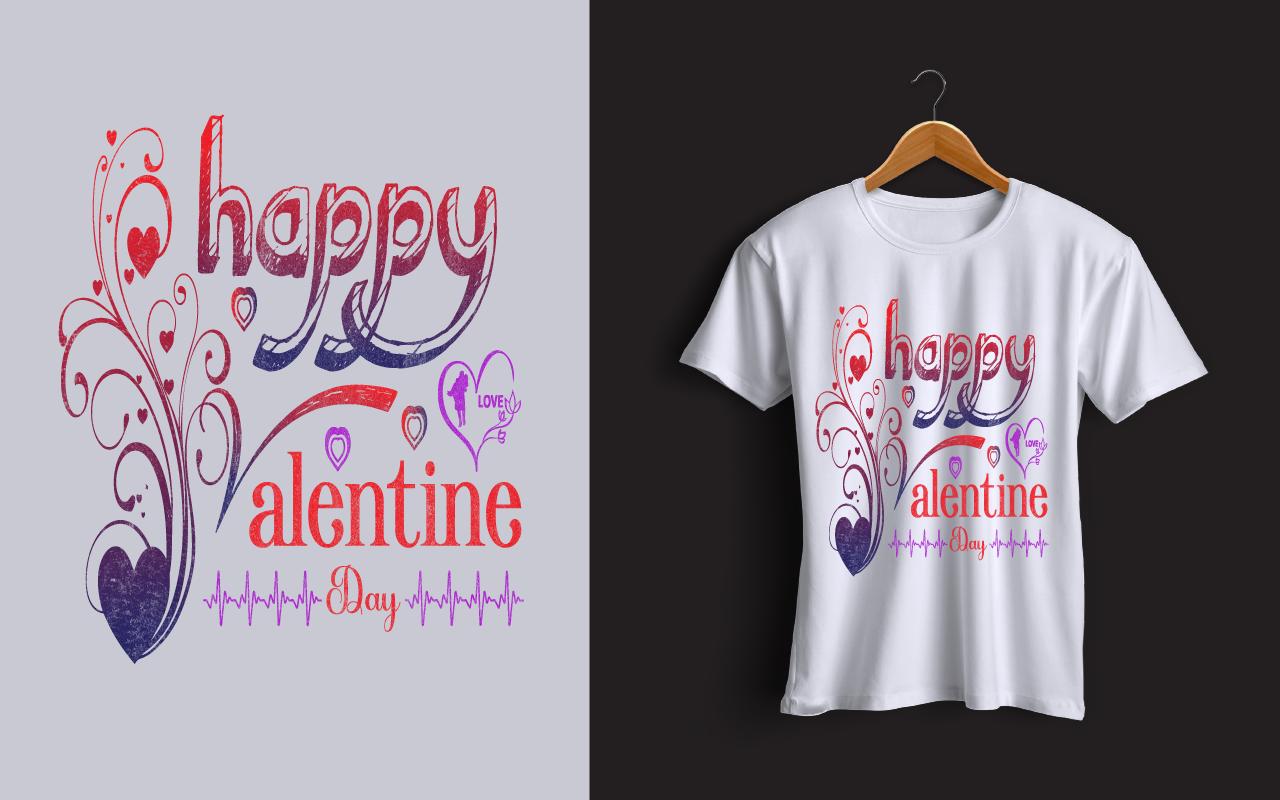 Valentine Day T-shirt Design Trampleted