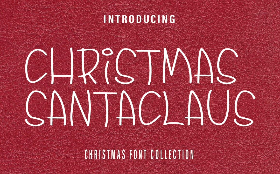 Christmas Santaclaus Font