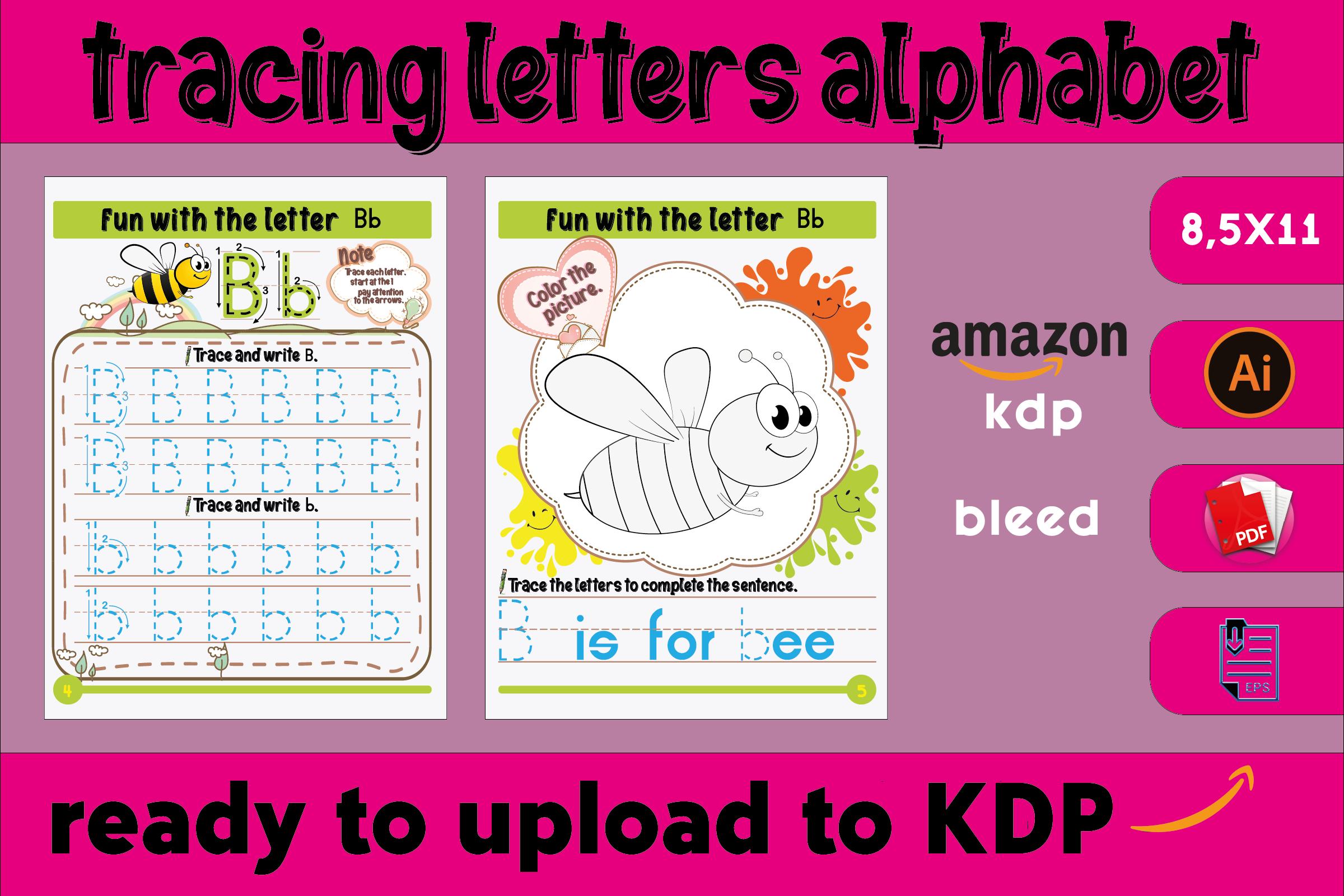 Tracing Letters Alphabet KDP Interior B