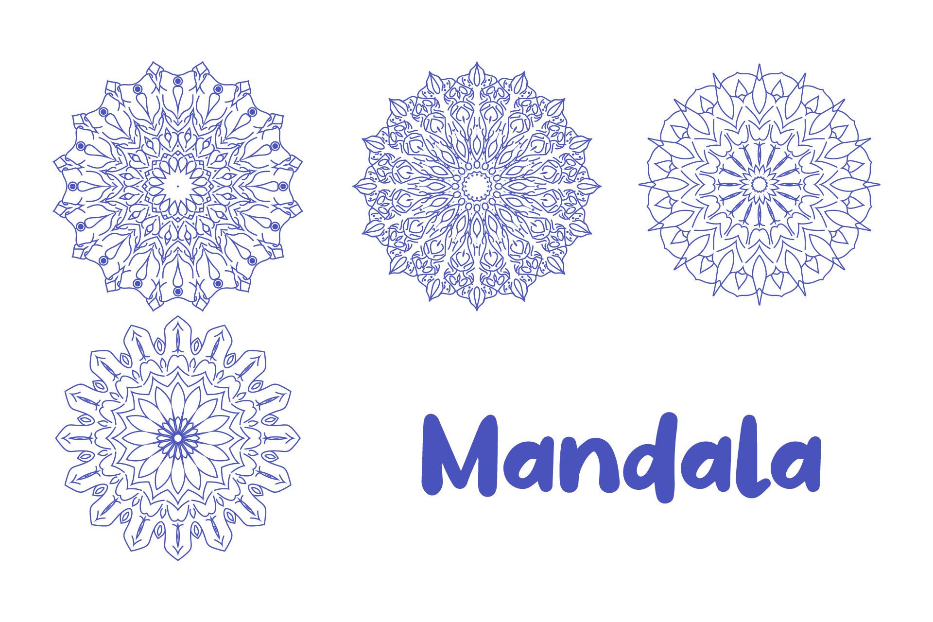 Mandala Element Collection Vector