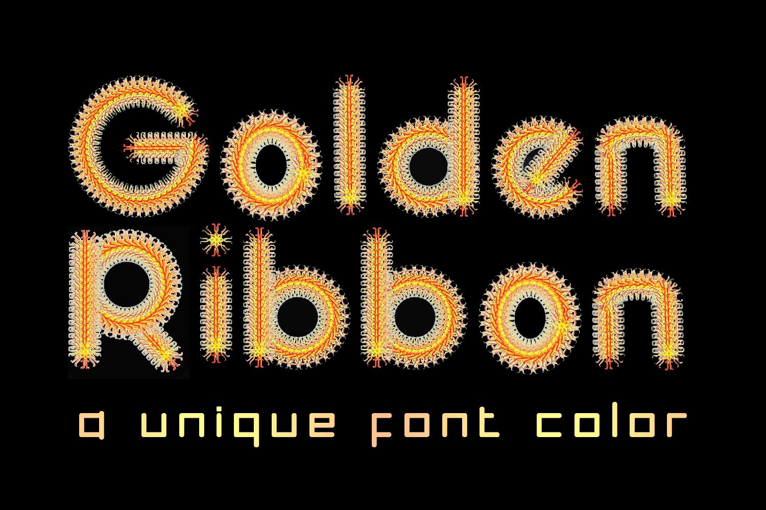 Golden Ribbon Font