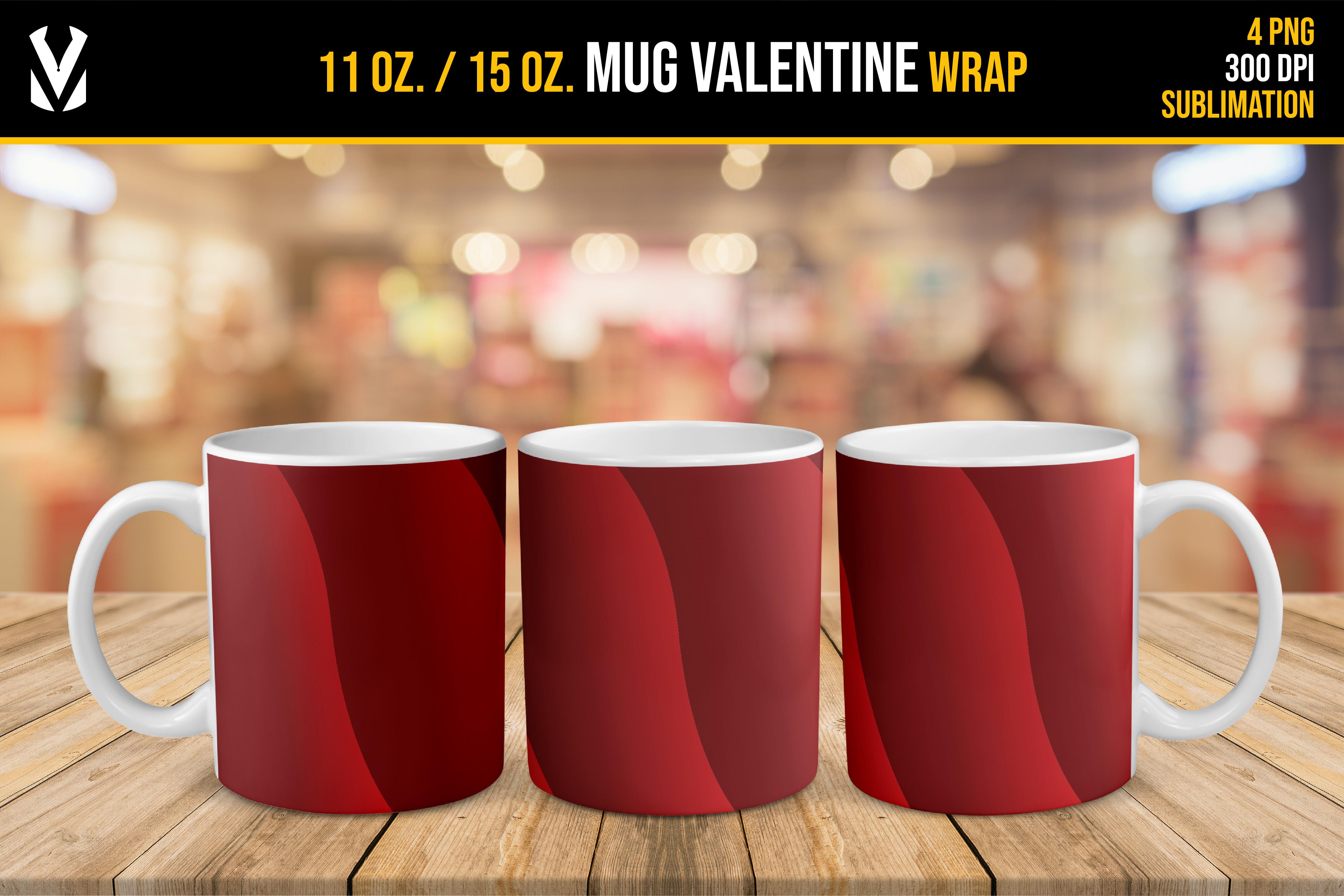 Waves Sublimation Mug Valentine Design