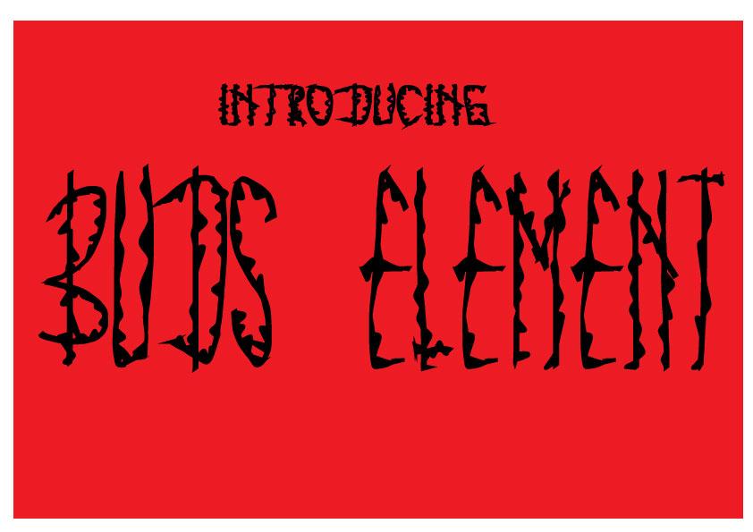 Buds Element Font