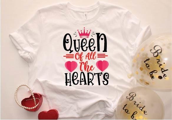 Queen of All the Hearts Svg