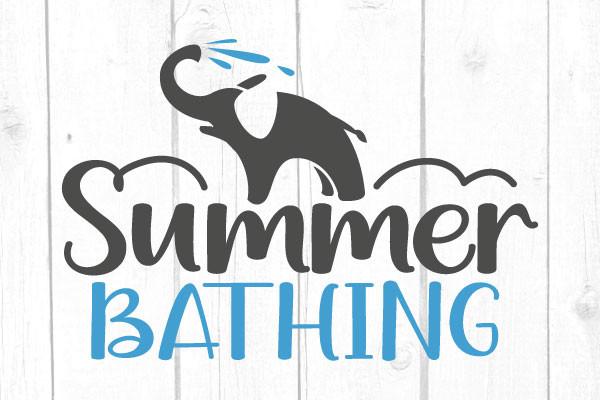 Summer Bathing Svg