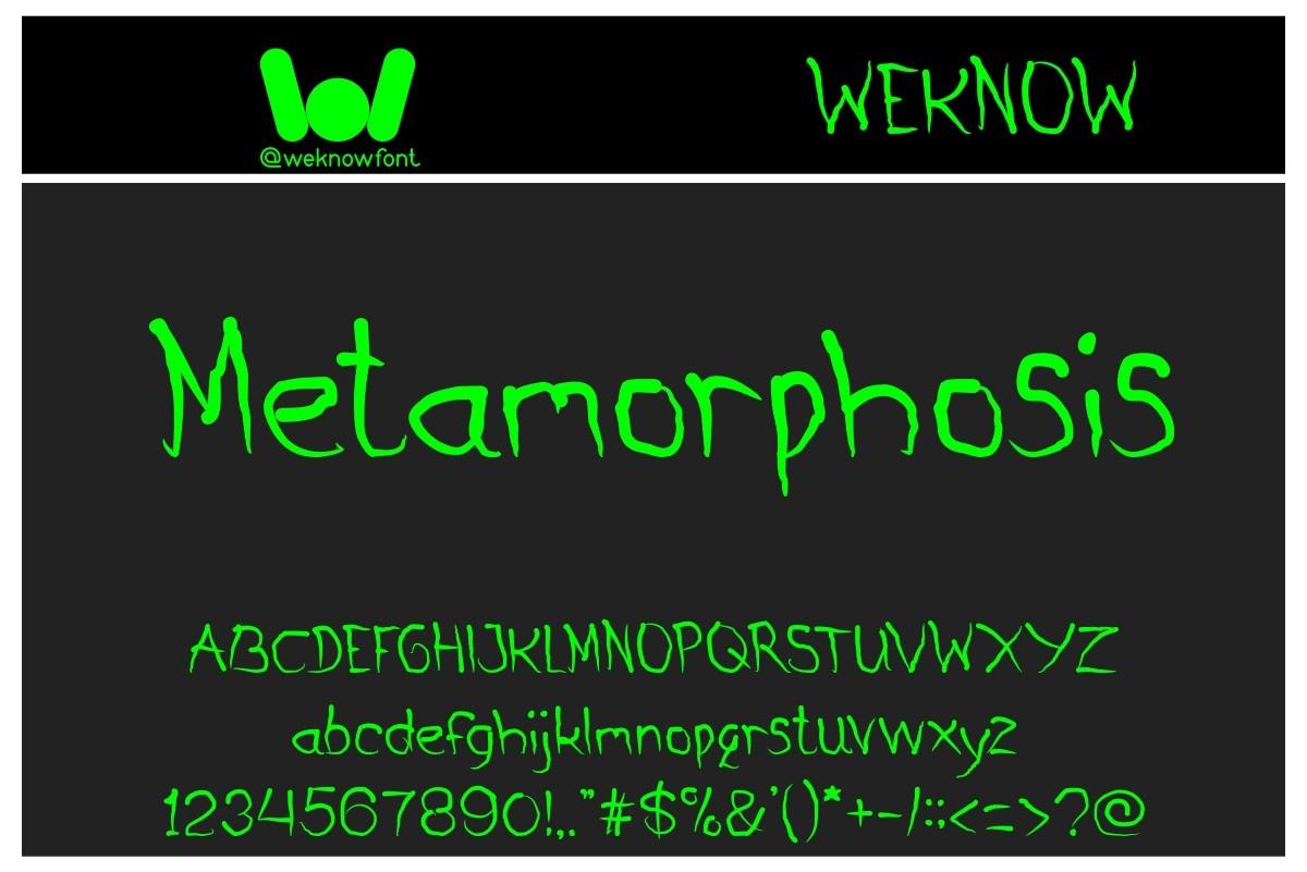 Metamorphosis Font