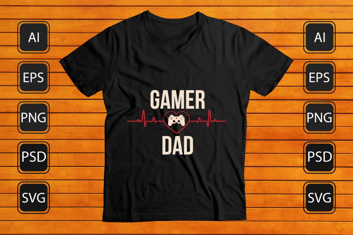 Gamer Dad T-shirt Design