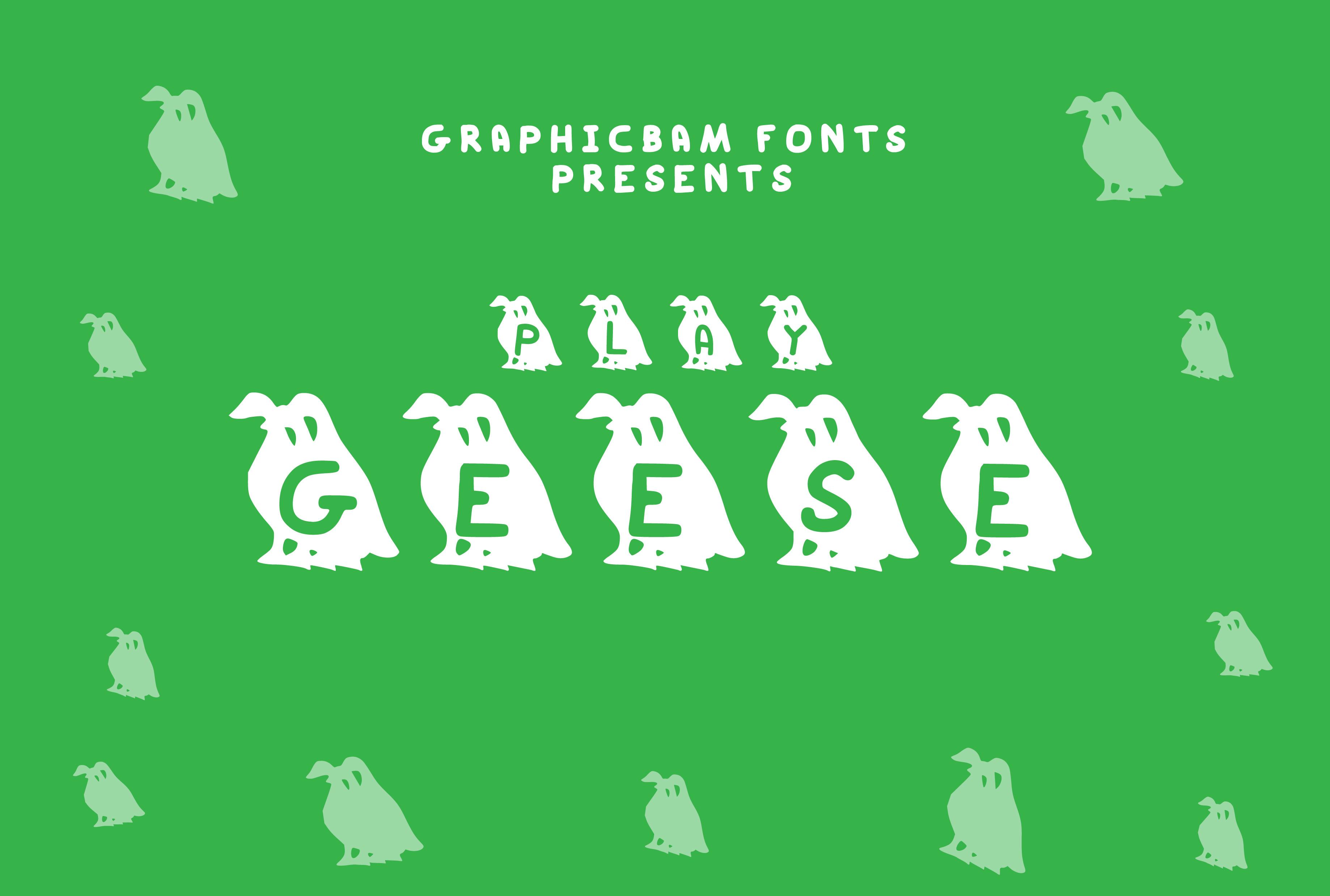 Play Geese Font
