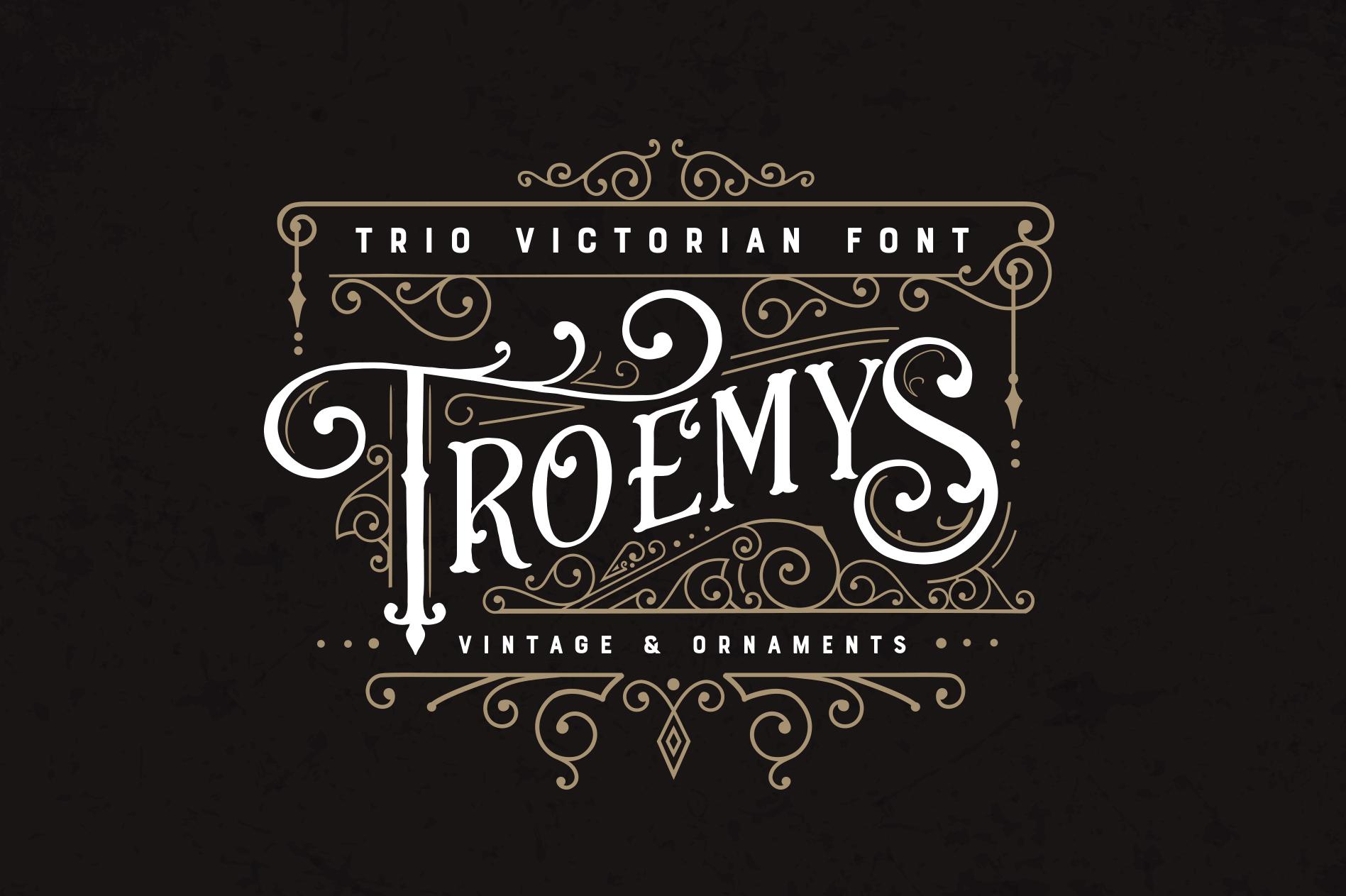 Troemys Font Trio Font
