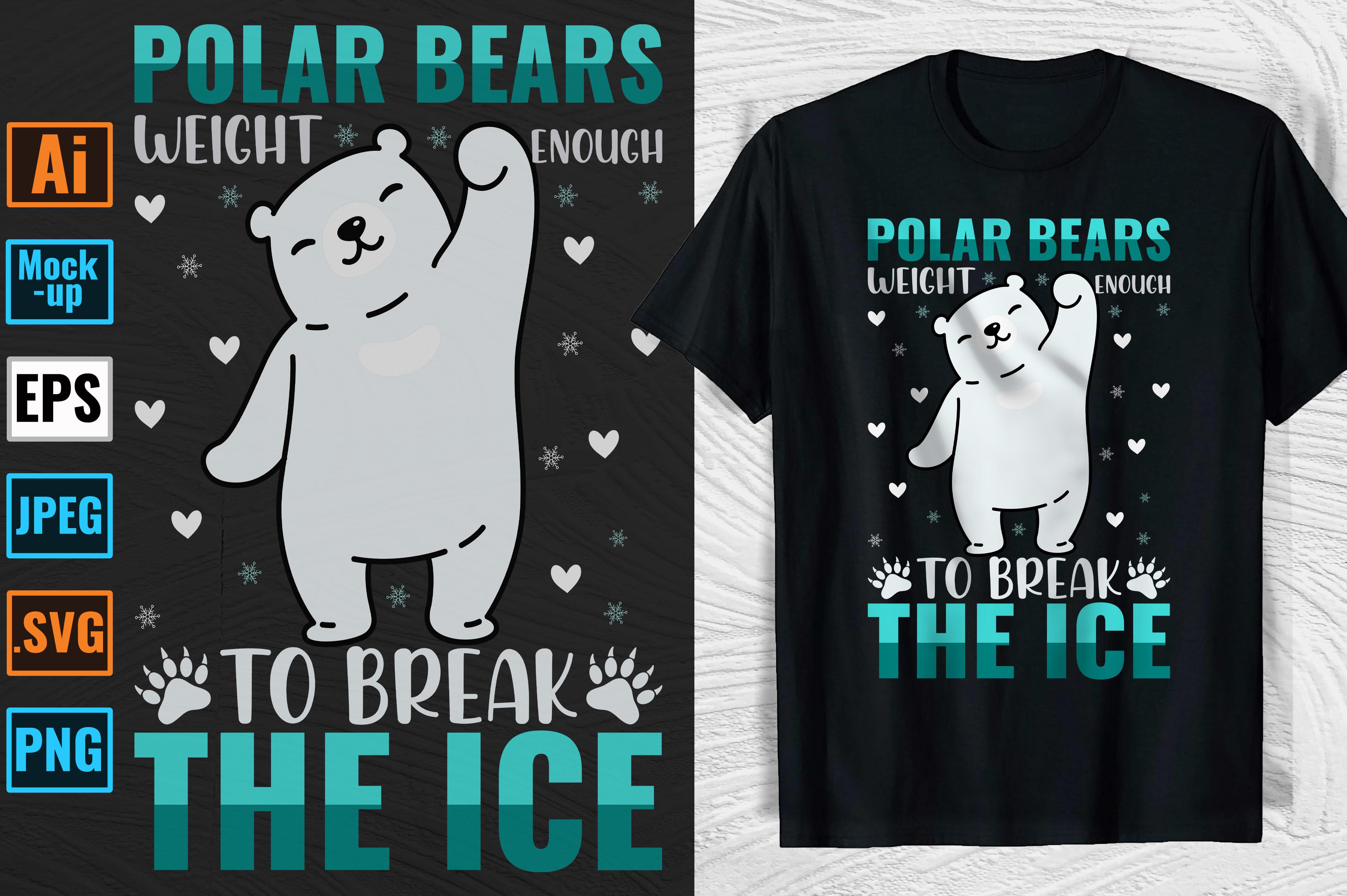 Polar Bear T-shirt and Mug Design