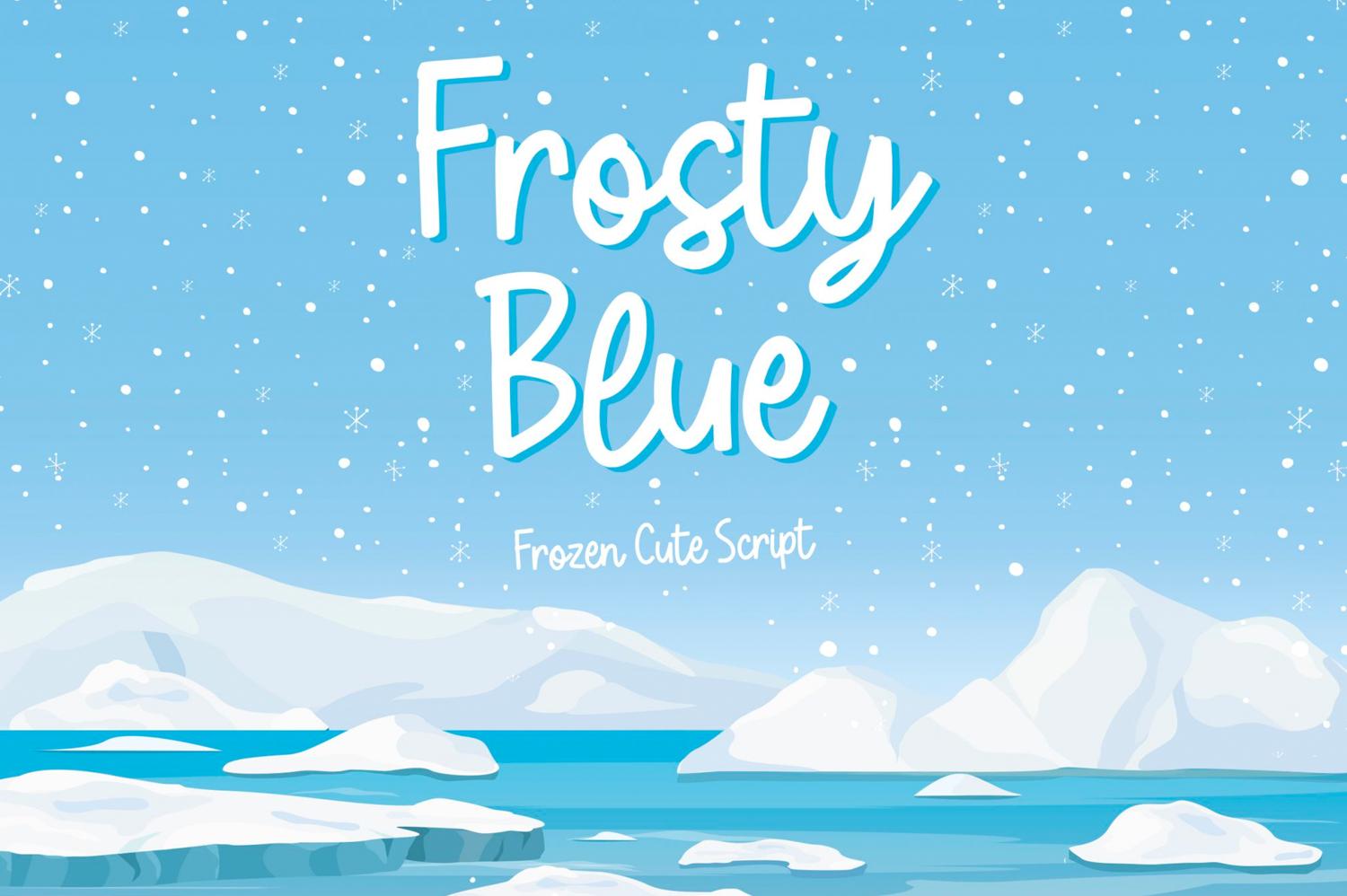 Frosty Blue Font