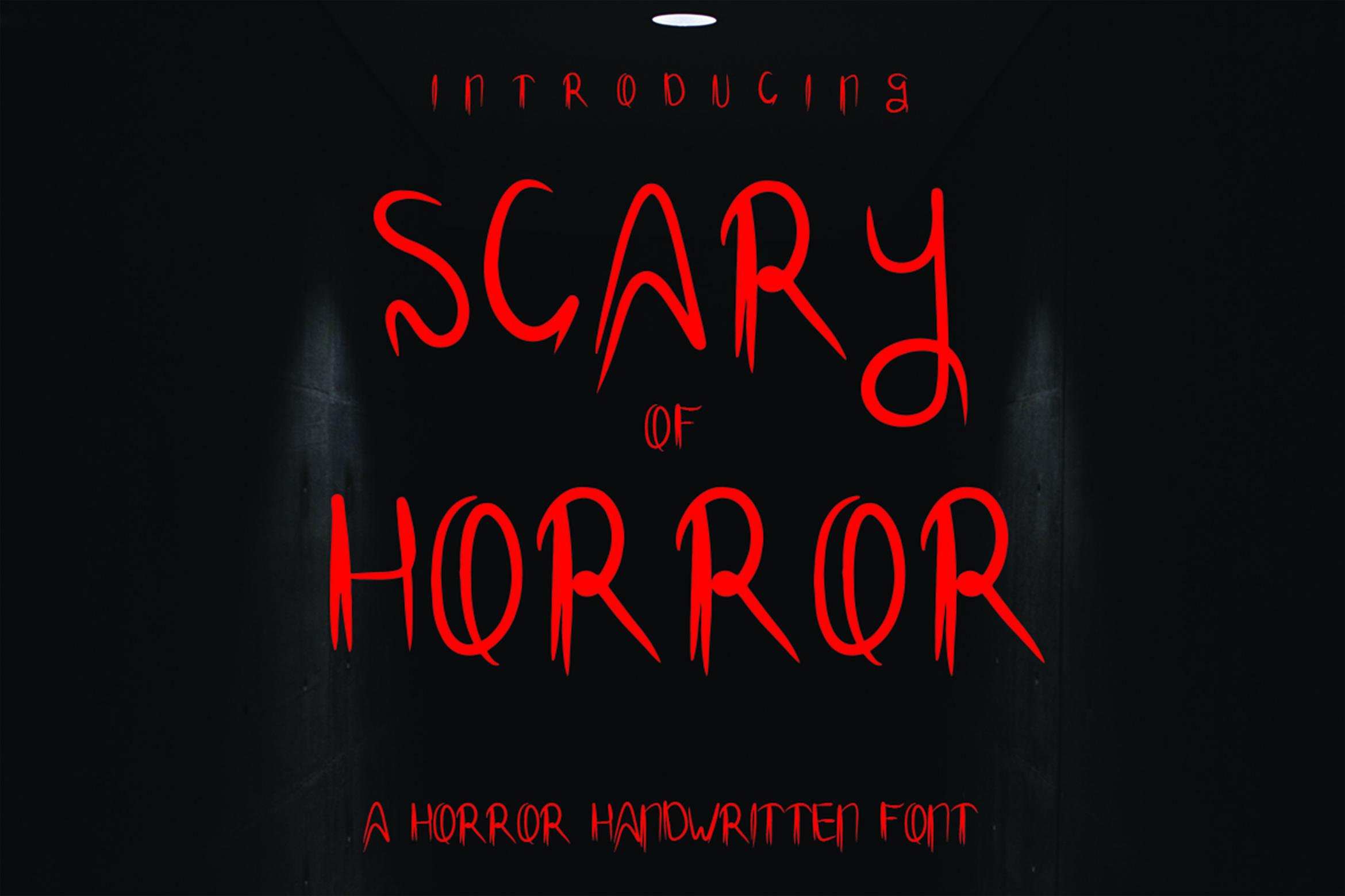 Scary of Horror Font