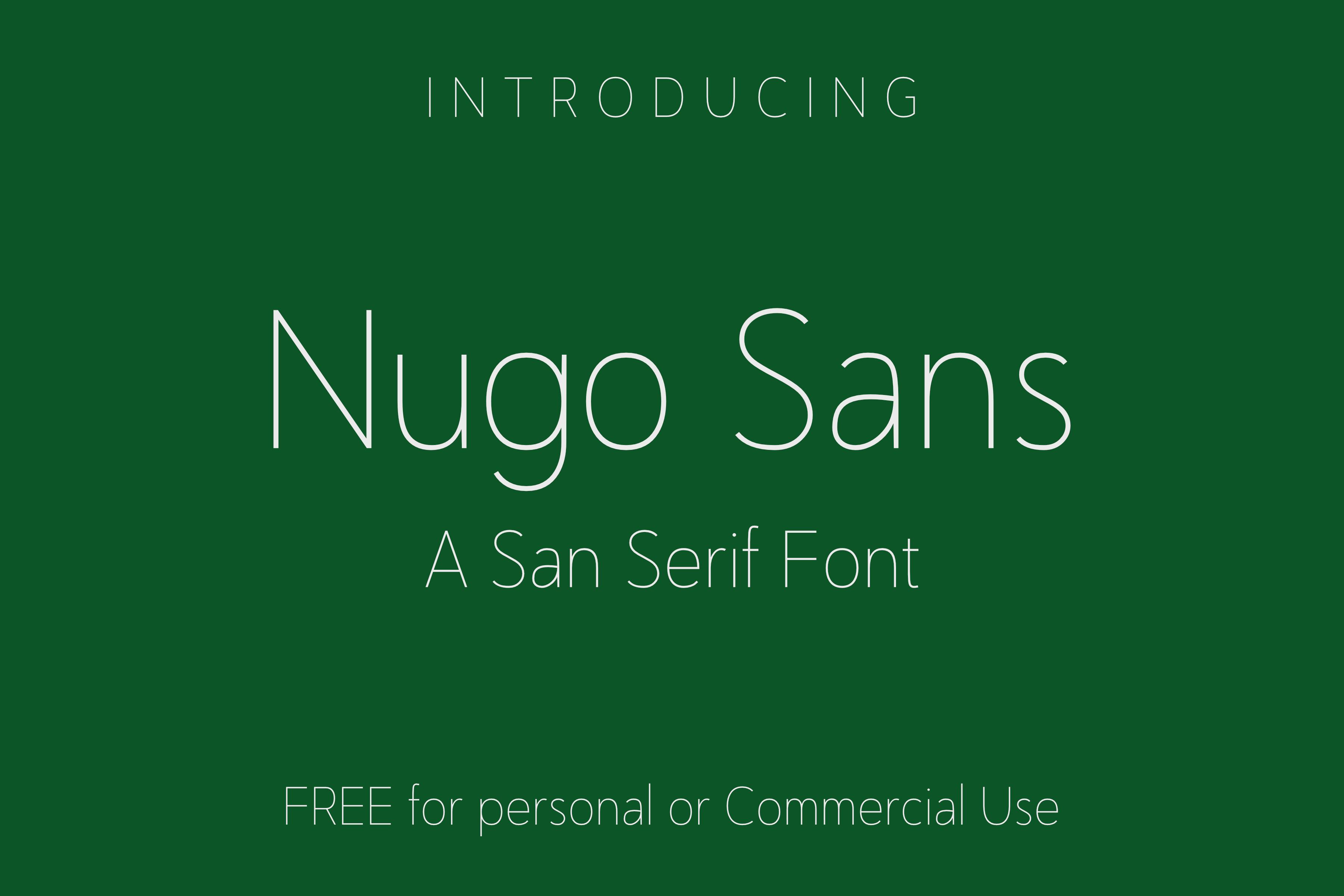 Nugo Sans Font
