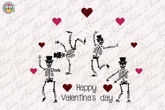 Skeletons Dancing Valentine Sublimation