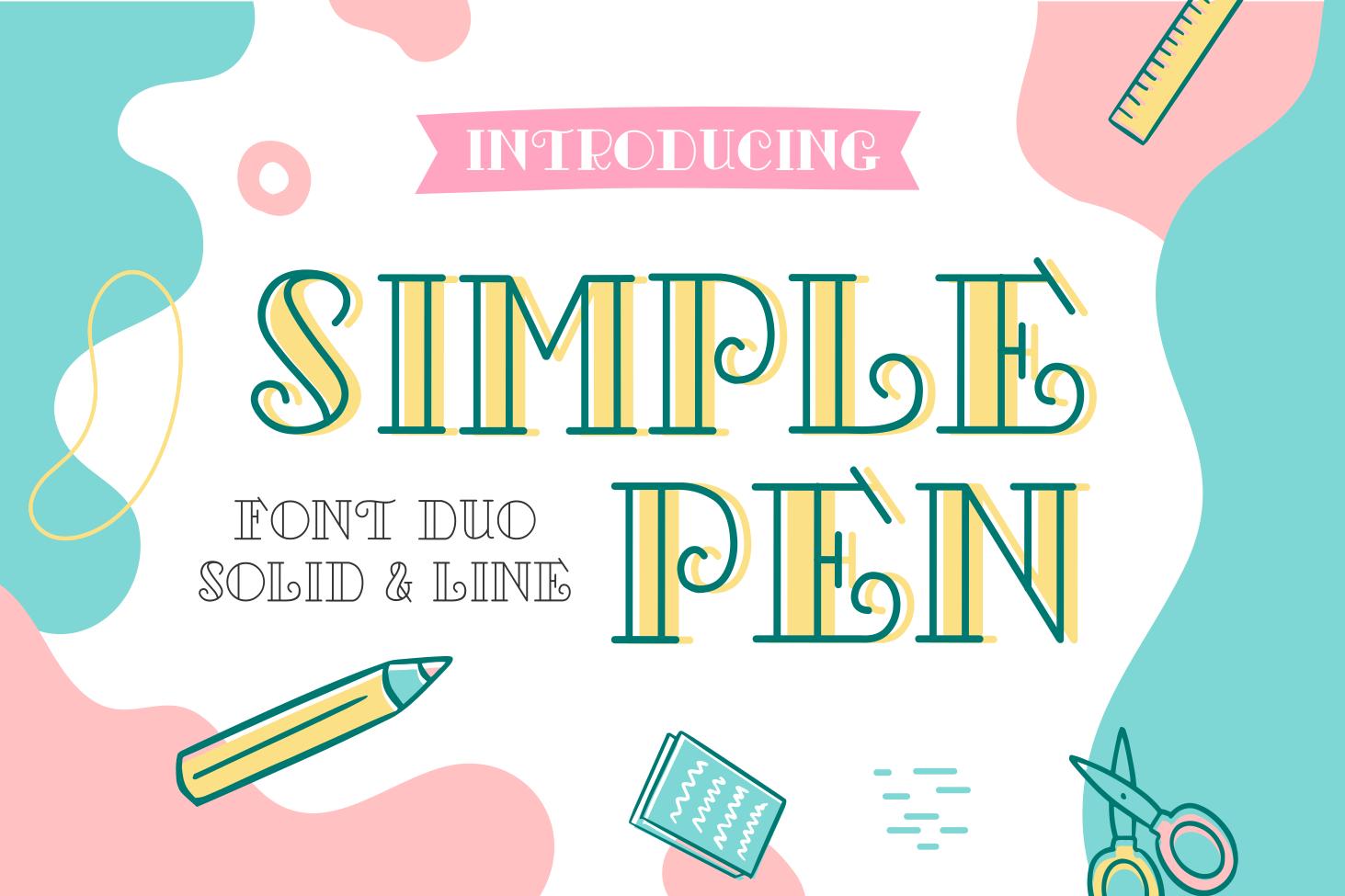 Simple Pen Font