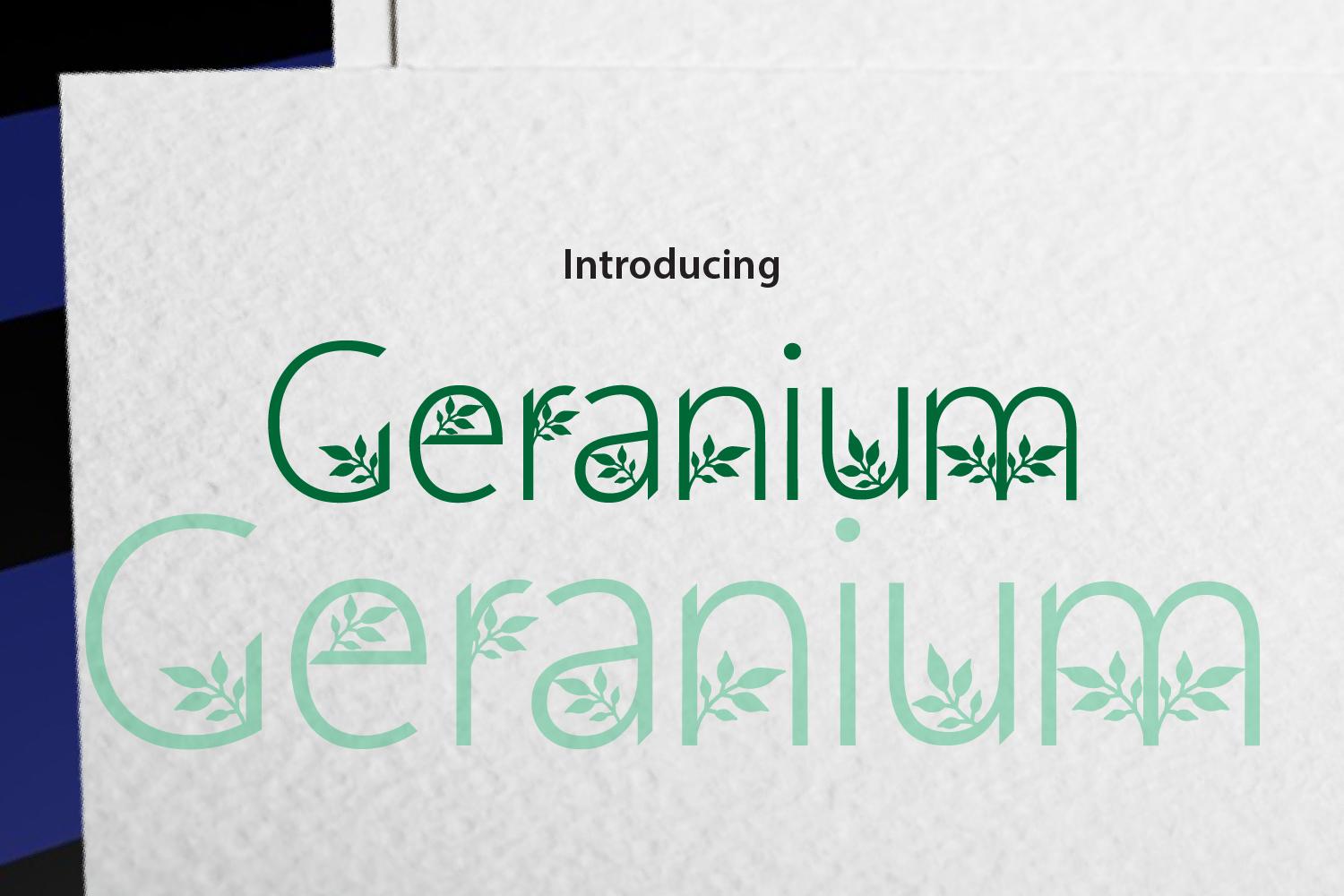 Geranium Font