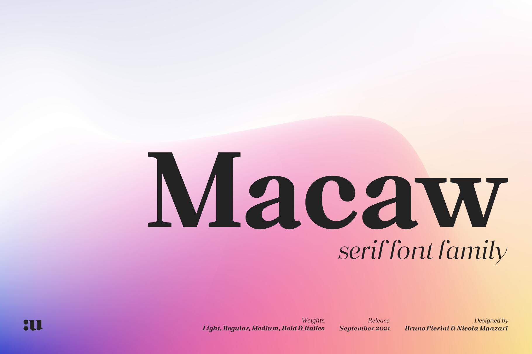 Macaw Font