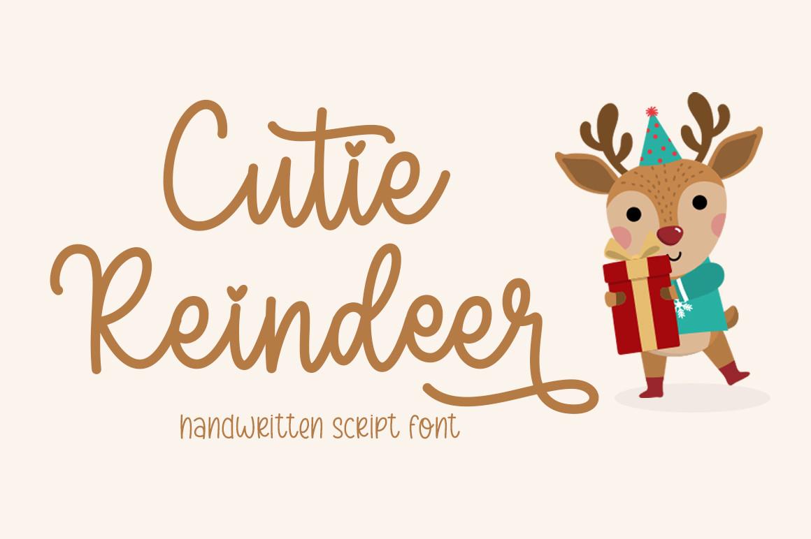 Cutie Reindeer Font