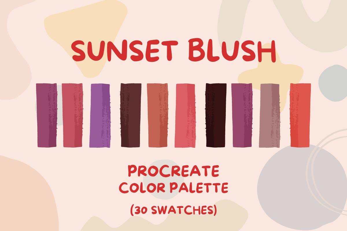 Sunset Blush Procreate Color Palette