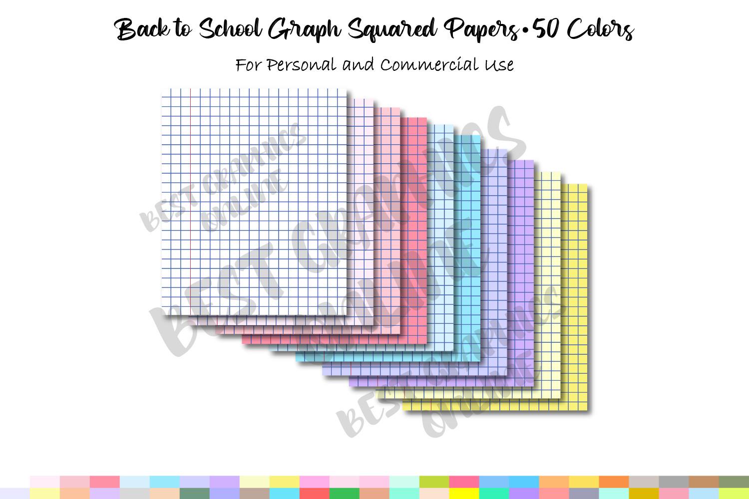 School Digital Papers Square Graph Paper