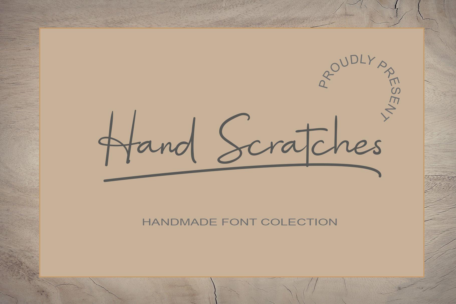 Hand Scratches Font