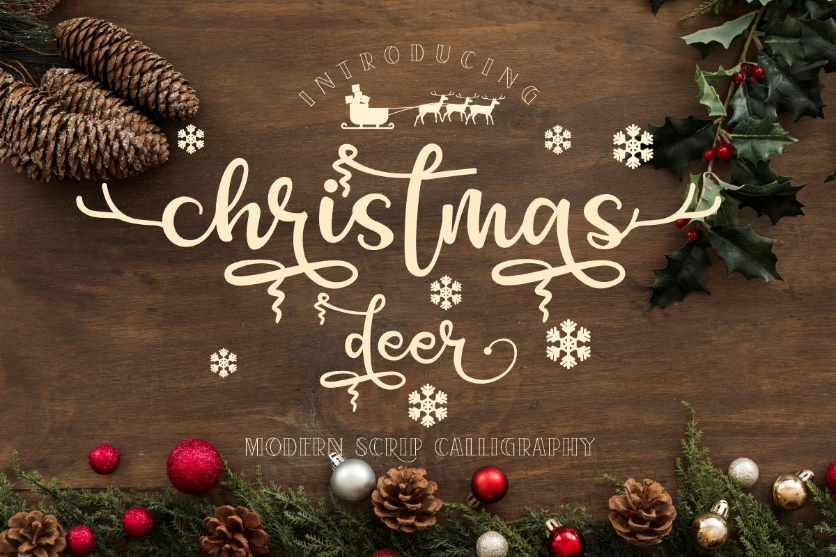 Christmas Deer Font