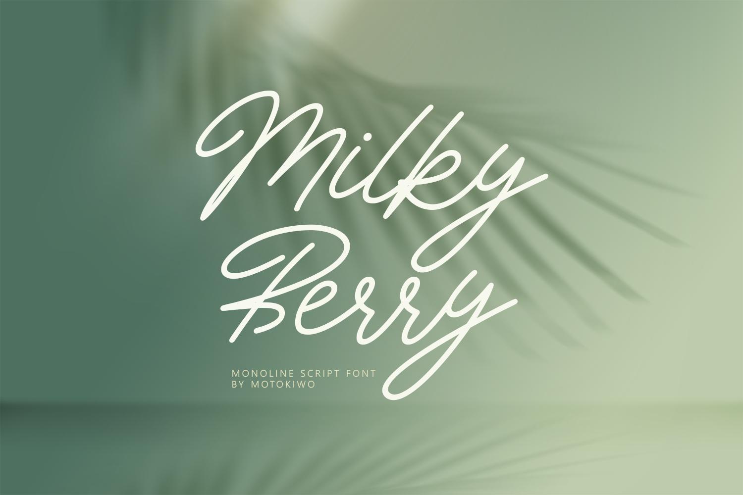 Milky Berry Font