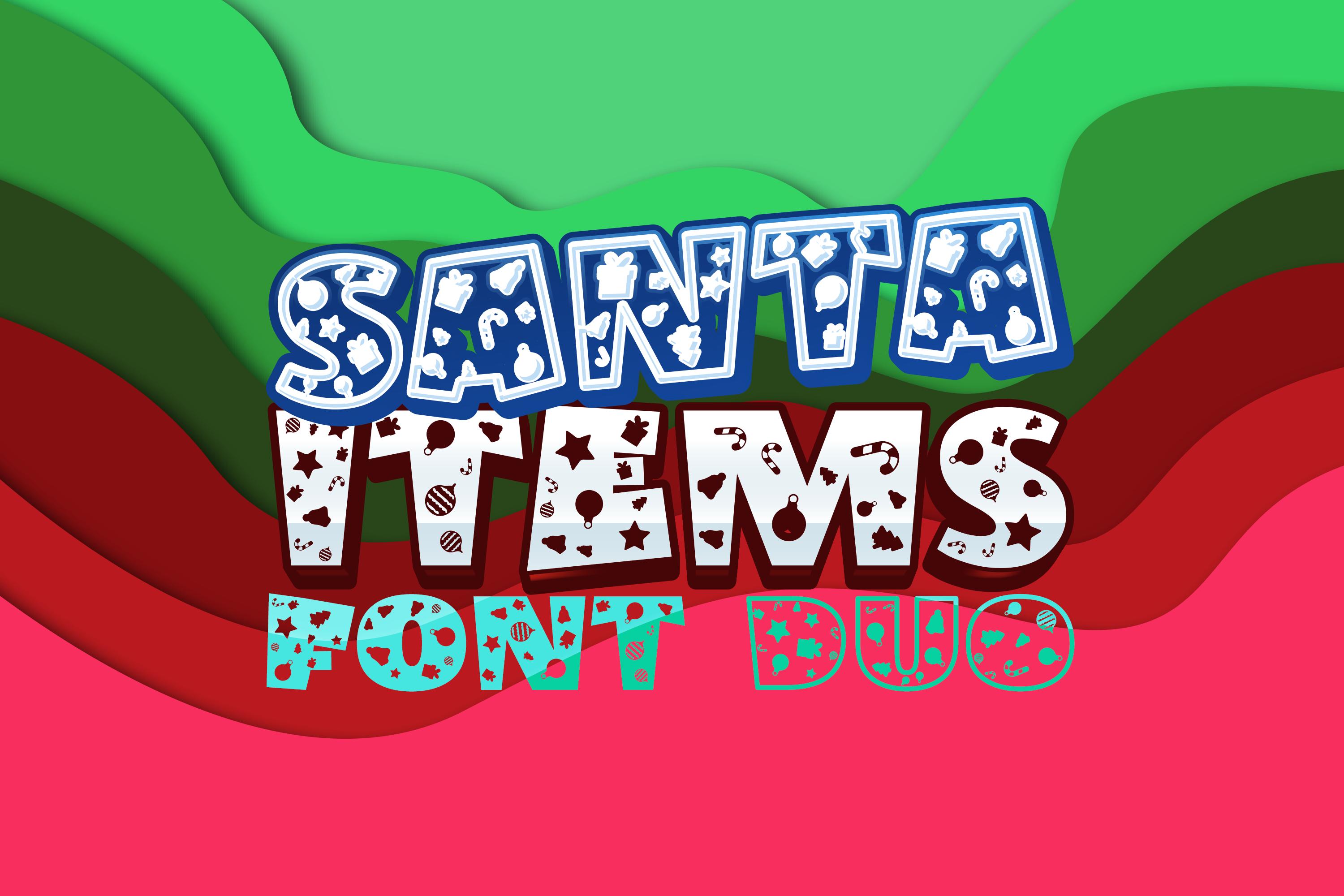 Santa Items Font