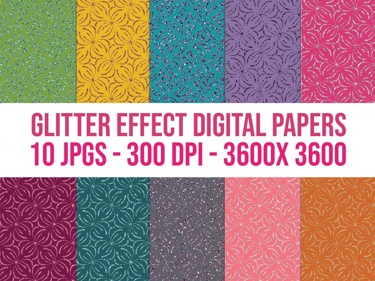 Glitter Effect Digital Papers