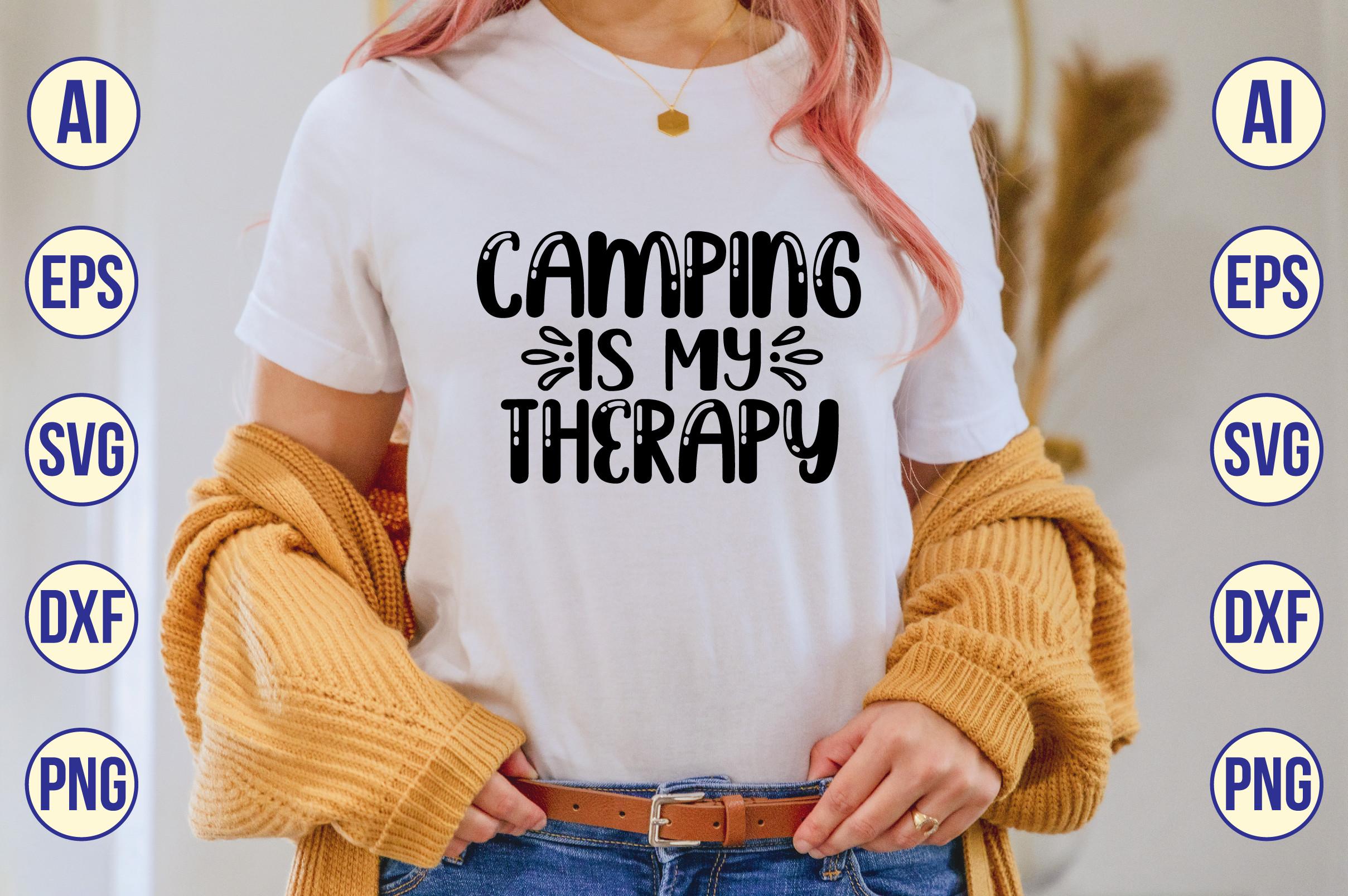 Camping is My Therapy Svg