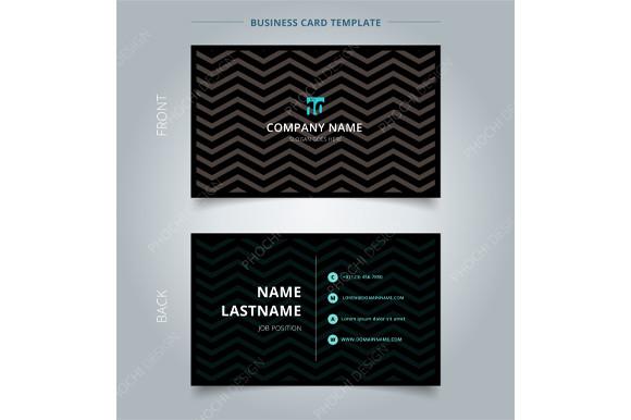 Creative Business Card Chevron Pattern