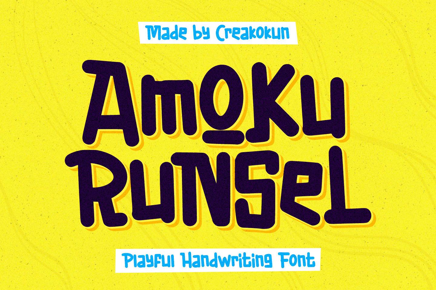 Amoku Runsel Font