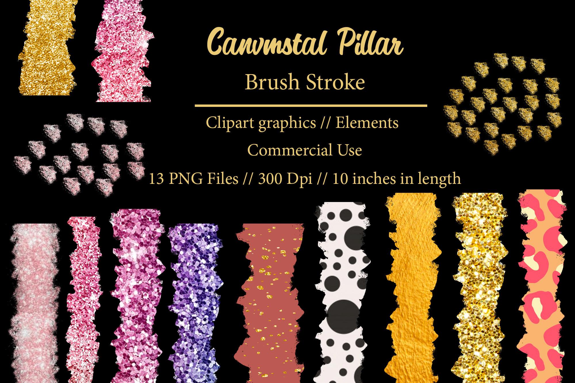 Canvmstal Pillar Brush Stroke Clipart