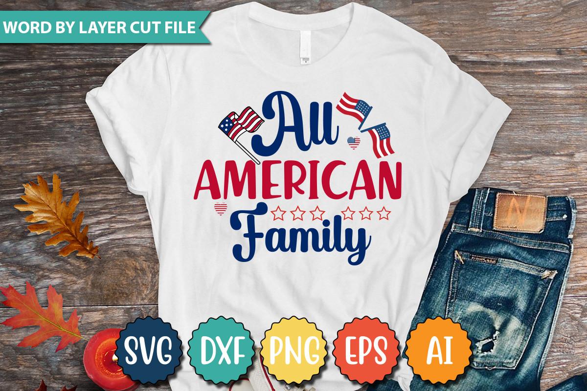 All American Family Svg