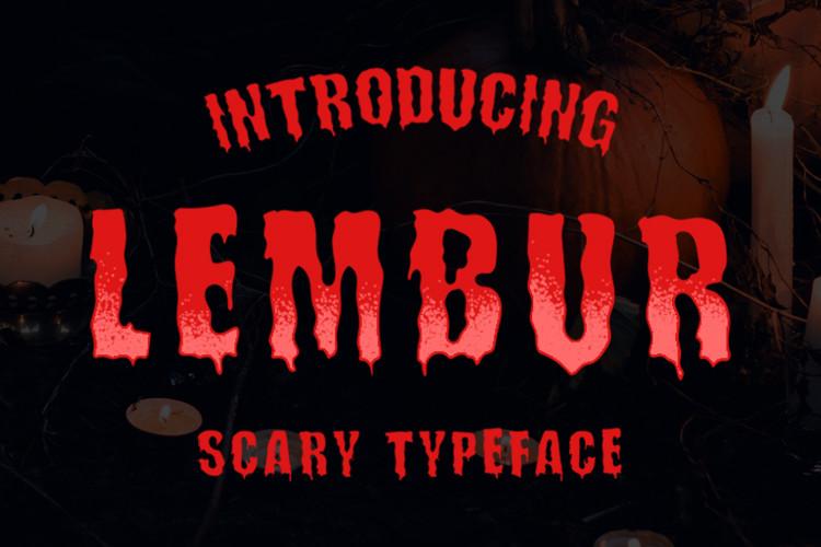 Lembur Scary Font