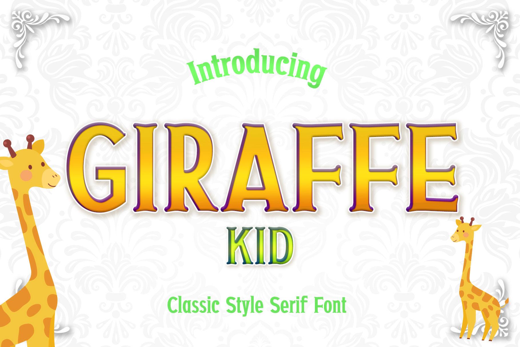 Giraffe Kid Font