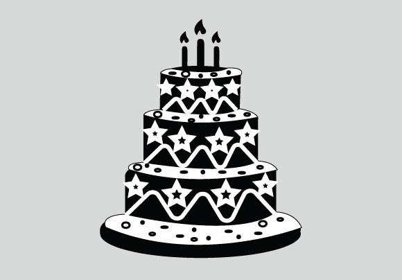 Birthday Cake Vector Illustration Image