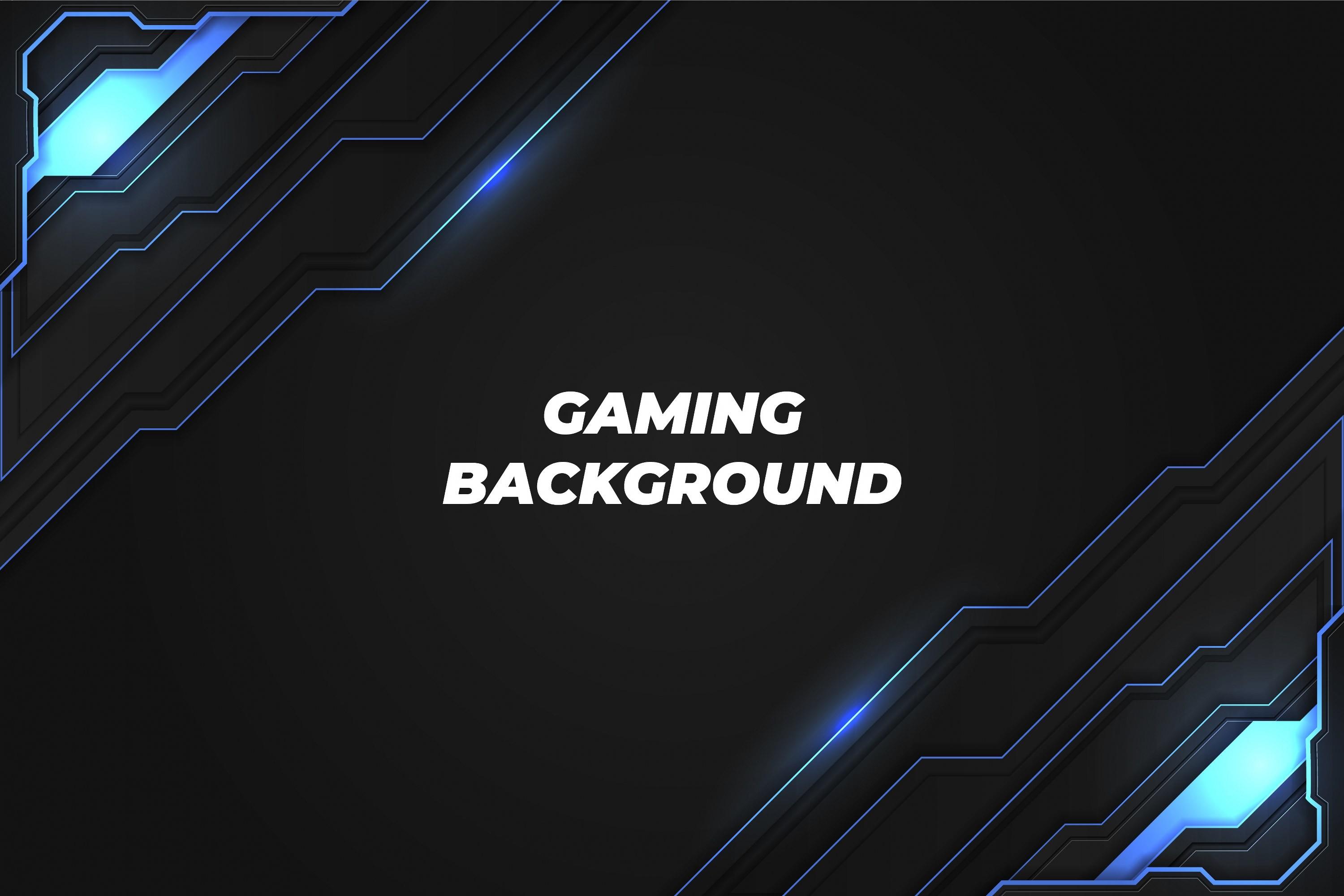 Gaming Background Black and Blue