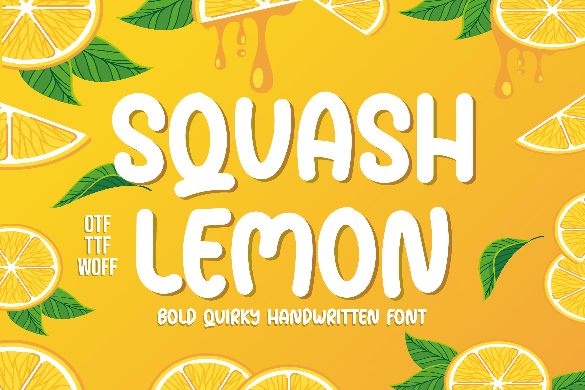Squash Lemon Font
